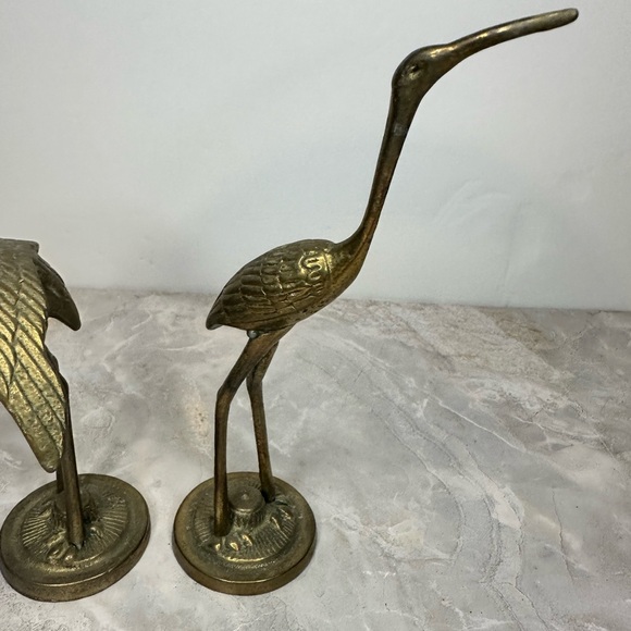 Vintage Brass Crane Figurines - Picture 3 of 14